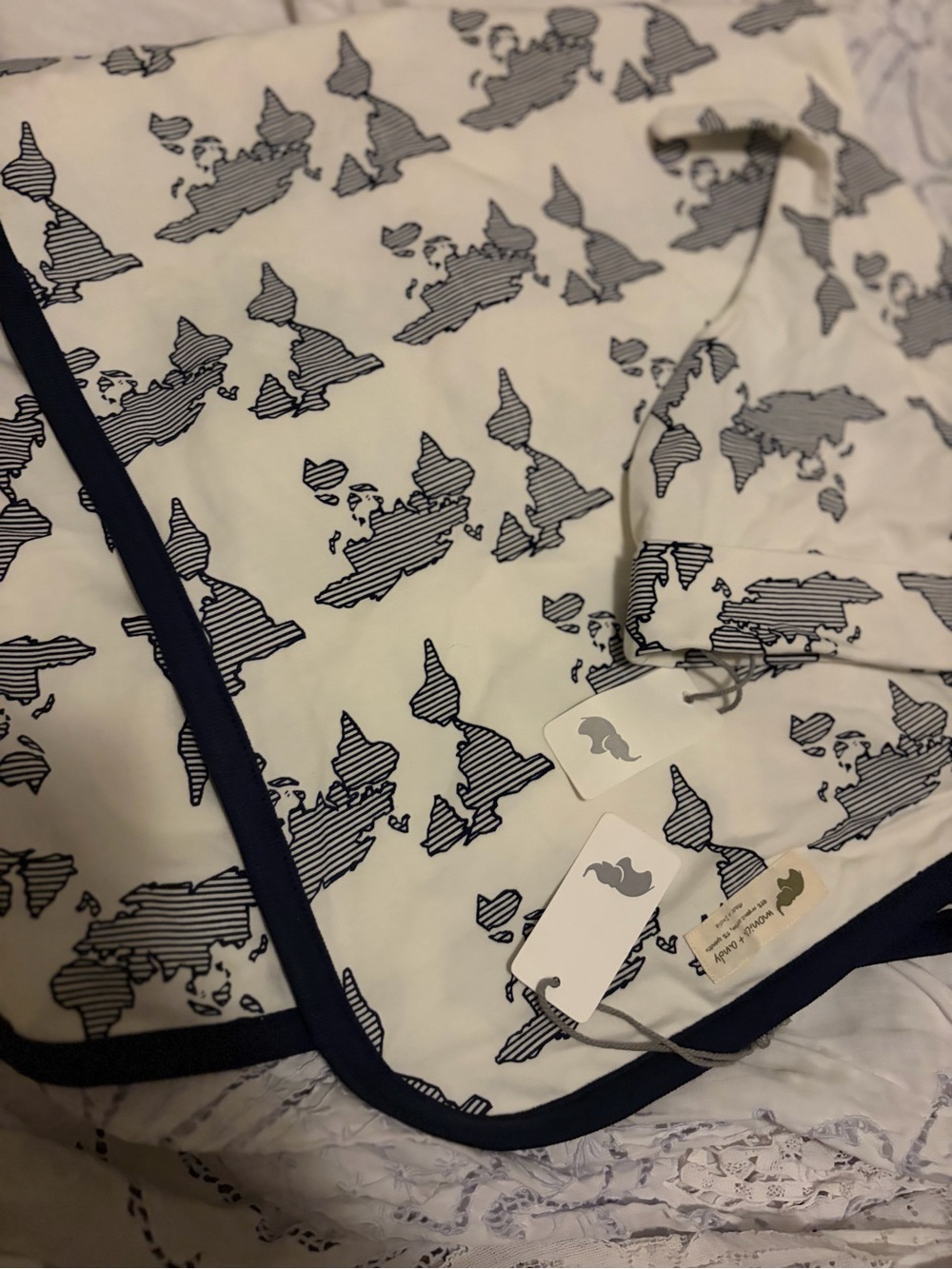 NWT Explorer Adventure World Travel NWT Baby Map Blanket